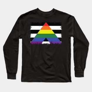 LGBT and Heterosexual flag Long Sleeve T-Shirt